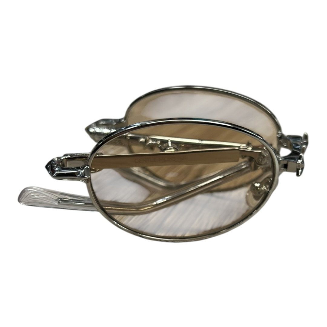 GENTLE MONSTER Metal PICO Sunglasses Silver, Brown Silver Hardware JU224