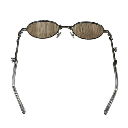GENTLE MONSTER Metal PICO Sunglasses Silver, Brown Silver Hardware JU224