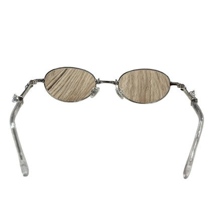 GENTLE MONSTER Metal Pico Sunglasses Silver / Brown Tint Silver Hardware JU223