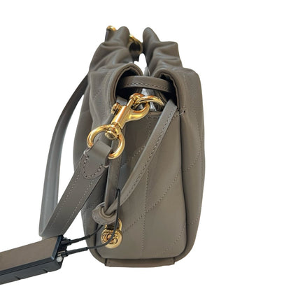 coach Leather Soft Tabby Shoulder Bag Grey Gold Hardware co40