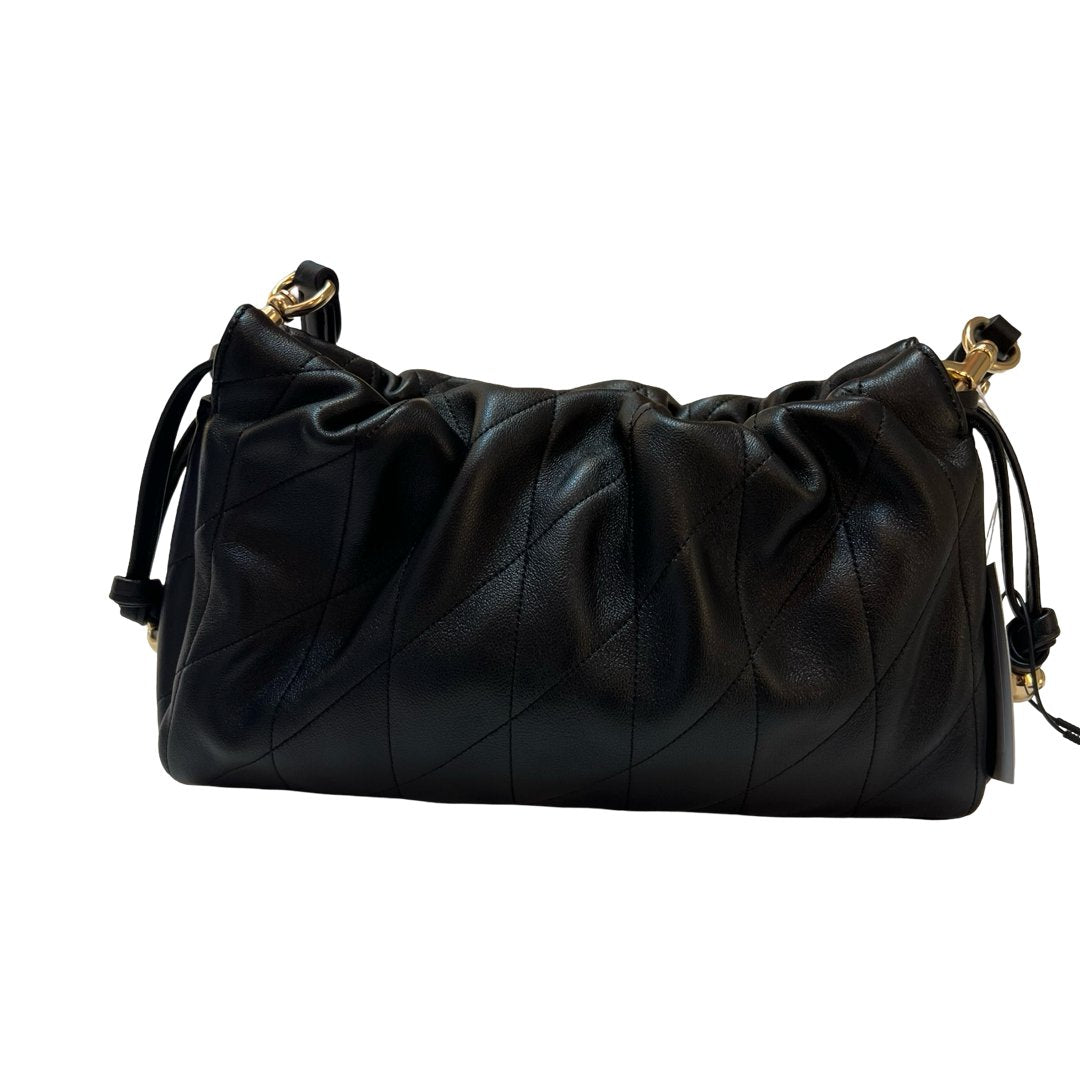 coach Leather Kira Crossbody Shoulder Bag Black Gold Hardware co34