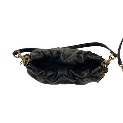 coach Leather Kira Crossbody Shoulder Bag Black Gold Hardware co34