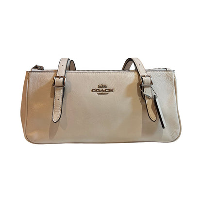 coach Leather Unknown Handbag Off-white Silver Hardware co36