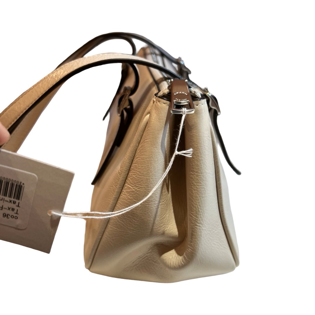 coach Leather Unknown Handbag Off-white Silver Hardware co36