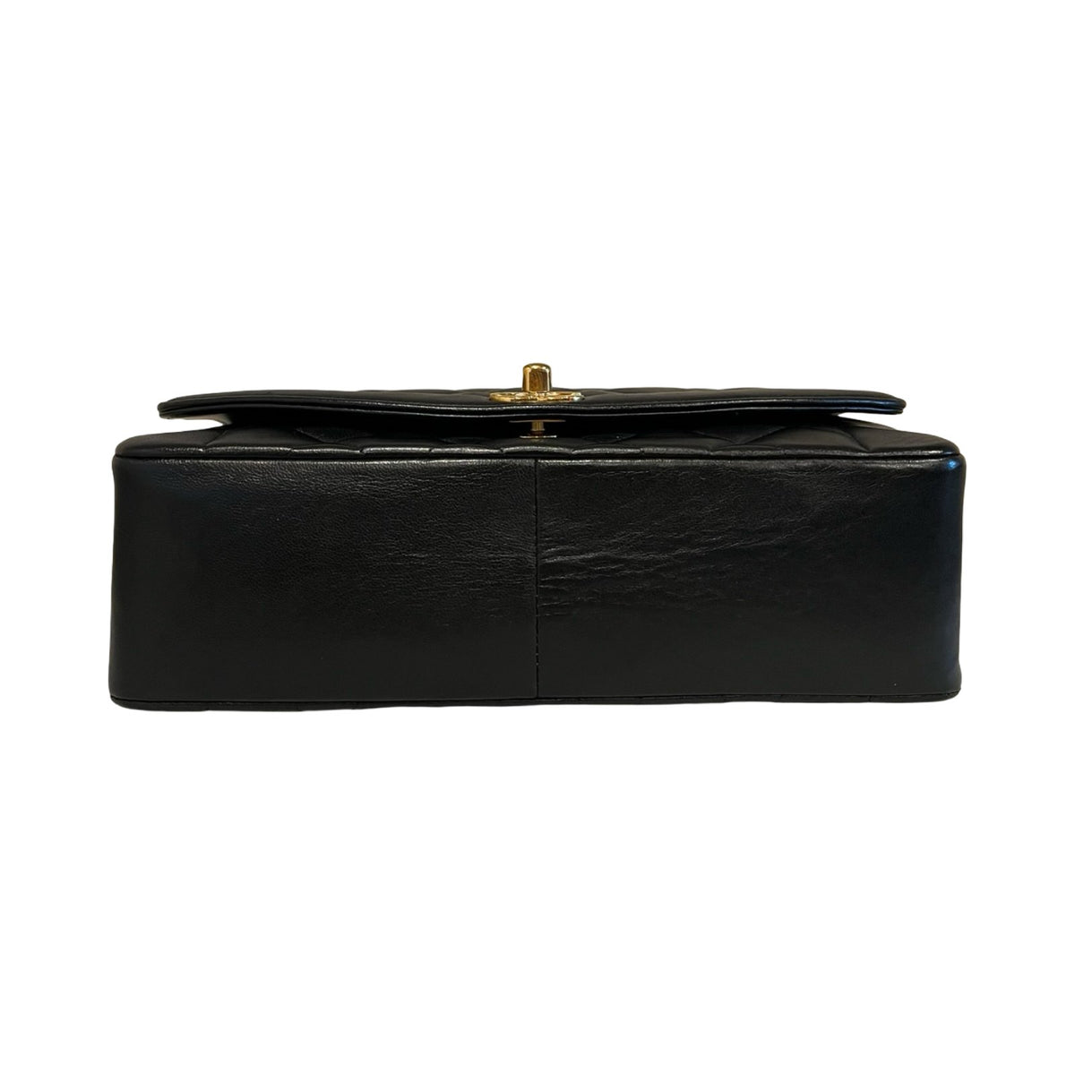 CHANEL Lambskin Diana Flap Bag Shoulder Bag Black Gold Hardware Ch2276