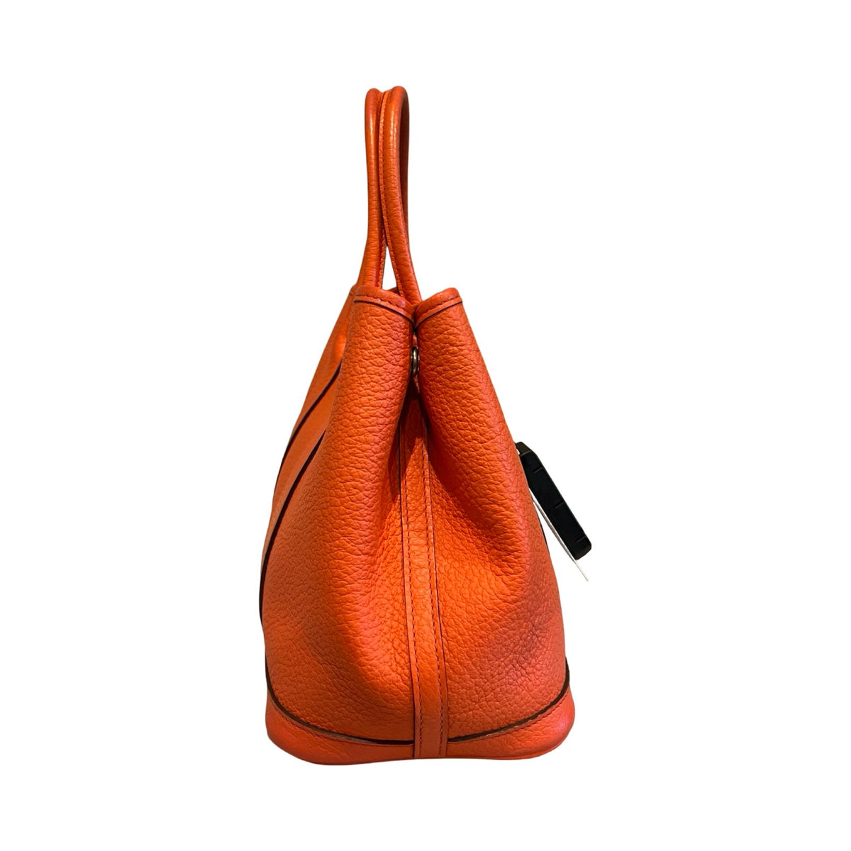 HERMÈS Negonda Garden Party Tote Orange Silver Hardware He489
