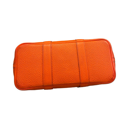 HERMÈS Negonda Garden Party Tote Orange Silver Hardware He489