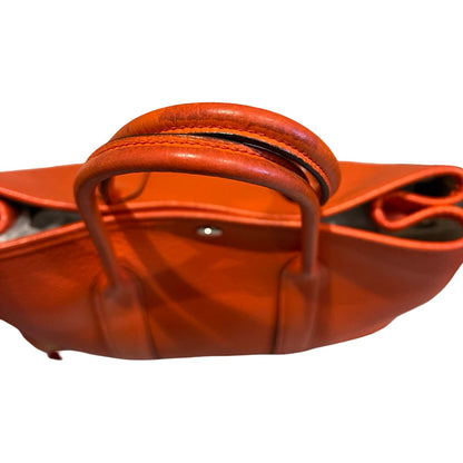 HERMÈS Negonda Garden Party Tote Orange Silver Hardware He489
