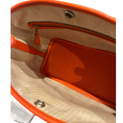 HERMÈS Negonda Garden Party Tote Orange Silver Hardware He489