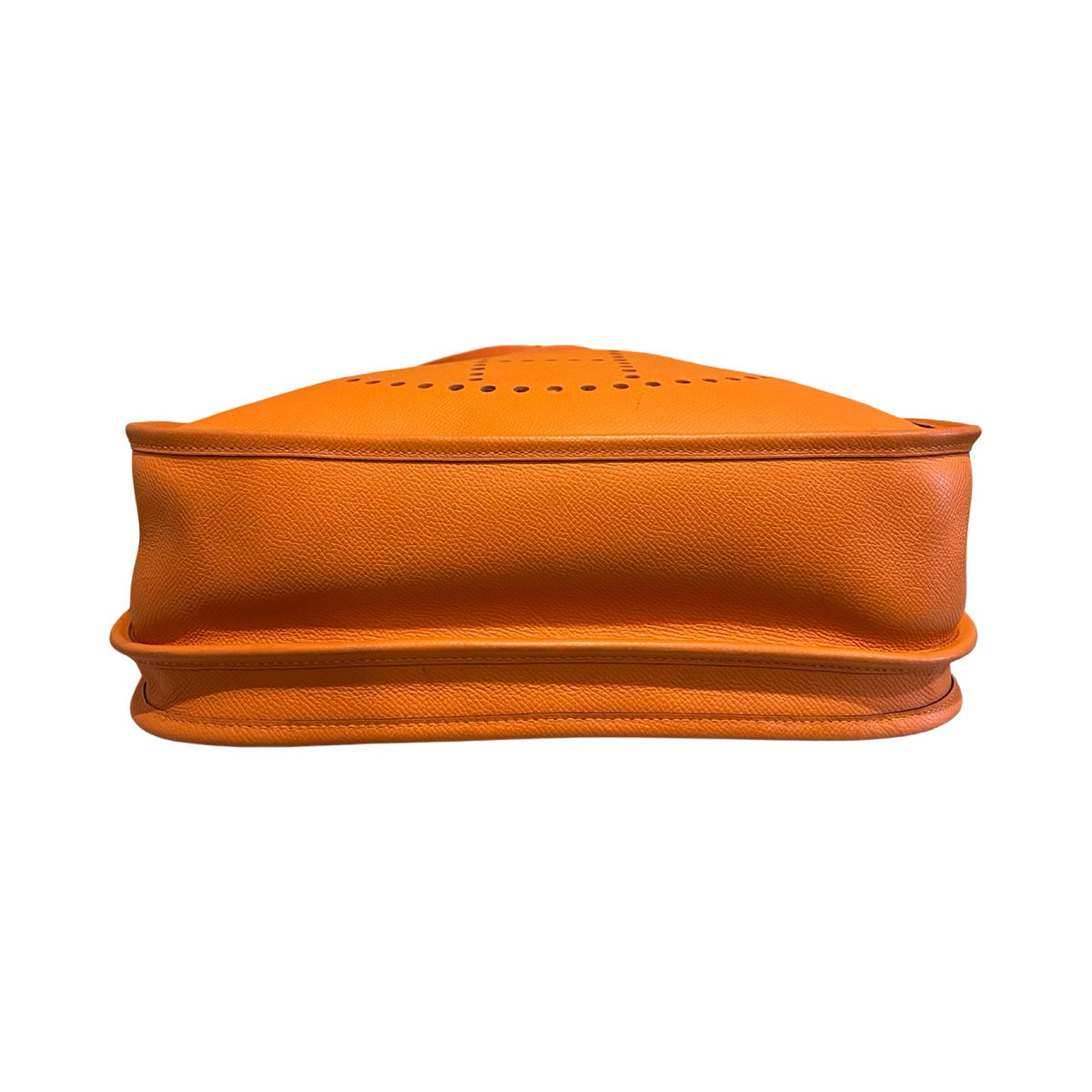 HERMES Maurice Evelyne III Shoulder Bag Orange Palladium Hardware He492