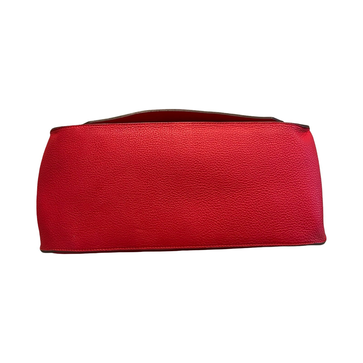 HERMES Togo Kellylak Shoulder Bag Red Palladium Hardware He493