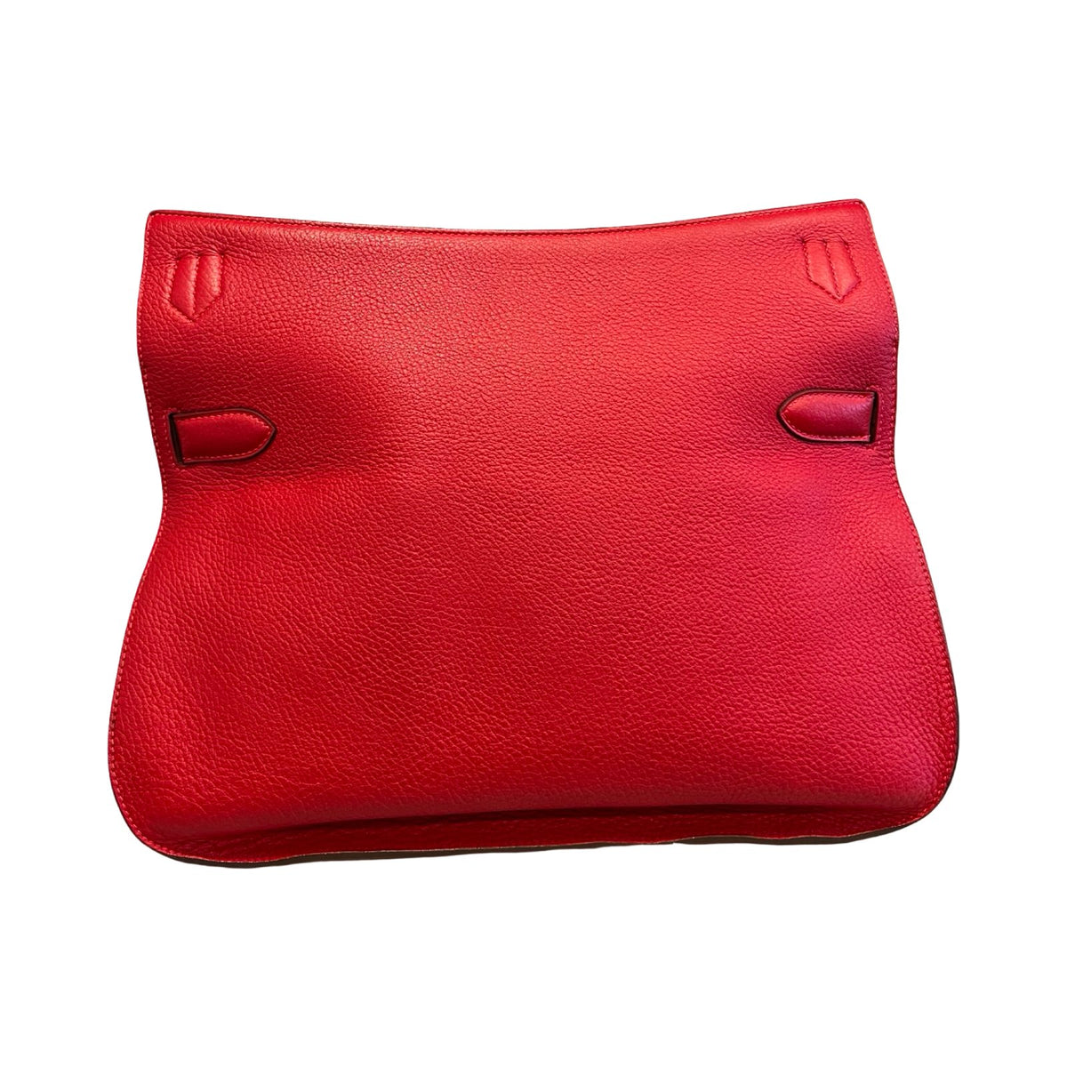 HERMES Togo Kellylak Shoulder Bag Red Palladium Hardware He493