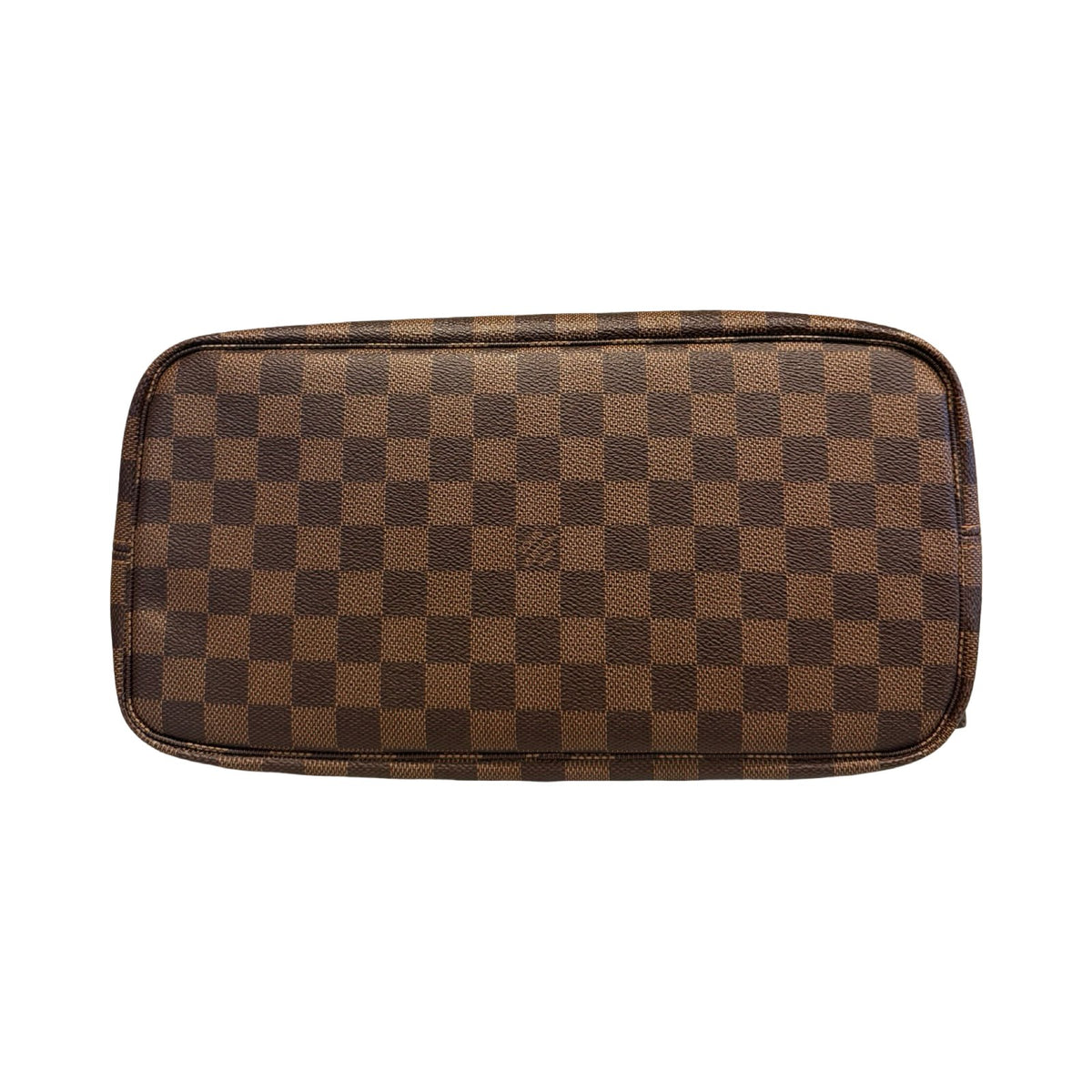 Louis Vuitton Damier Ebene Neverfull Tote Brown, Red Gold Hardware Lo2386