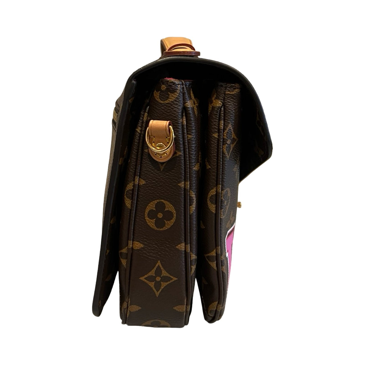 Louis Vuitton Monogram Canvas Pochette Métis Satchel/Shoulder Bag Brown, Multicolored Gold Hardware Lo2387