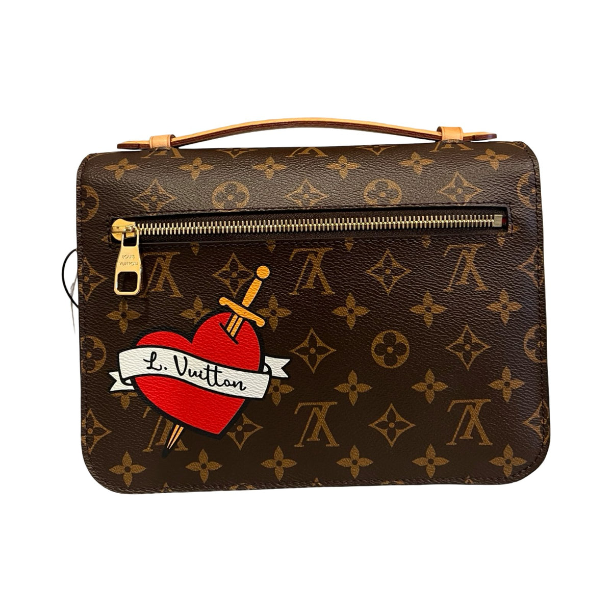 Louis Vuitton Monogram Canvas Pochette Métis Satchel/Shoulder Bag Brown, Multicolored Gold Hardware Lo2387