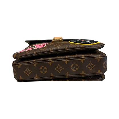 Louis Vuitton Monogram Canvas Pochette Métis Satchel/Shoulder Bag Brown, Multicolored Gold Hardware Lo2387
