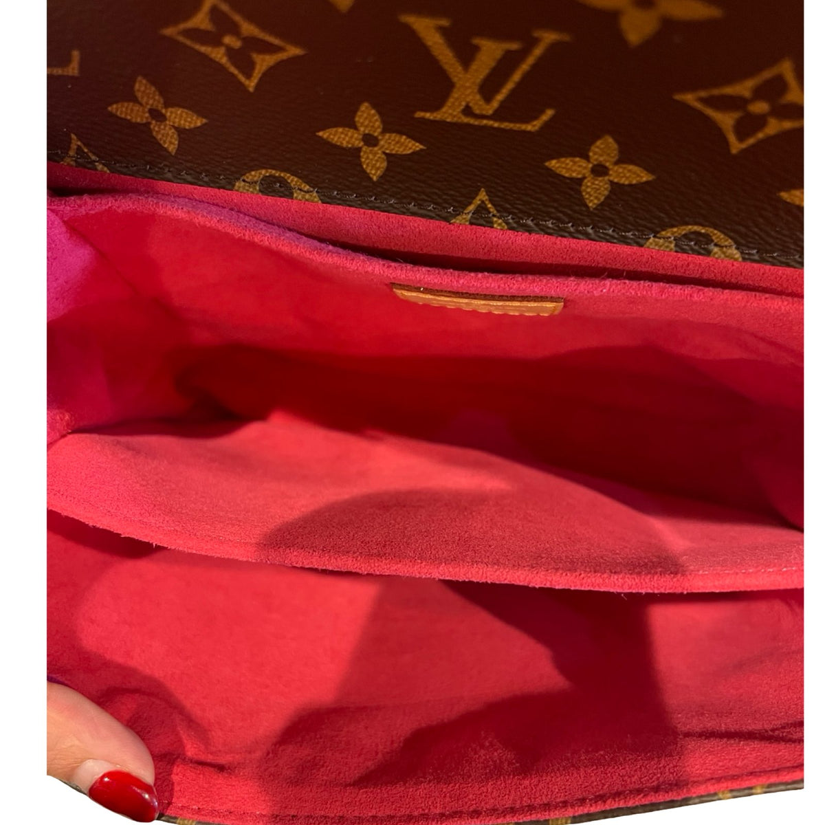 Louis Vuitton Monogram Canvas Pochette Métis Satchel/Shoulder Bag Brown, Multicolored Gold Hardware Lo2387