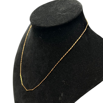 UNBRANDED Accessory 18K Gold Chain Necklace Gold Gold je53