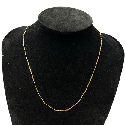 UNBRANDED Accessory 18K Gold Chain Necklace Gold Gold je53