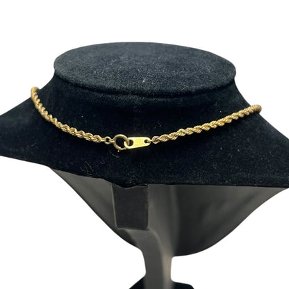 UNBRANDED Accessory Gold-tone Rope Chain Necklace Gold Gold-tone Hardware je48
