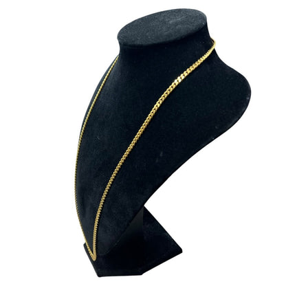 UNBRANDED Accessory 18K Gold Curb Chain Necklace Gold Gold Hardware je51