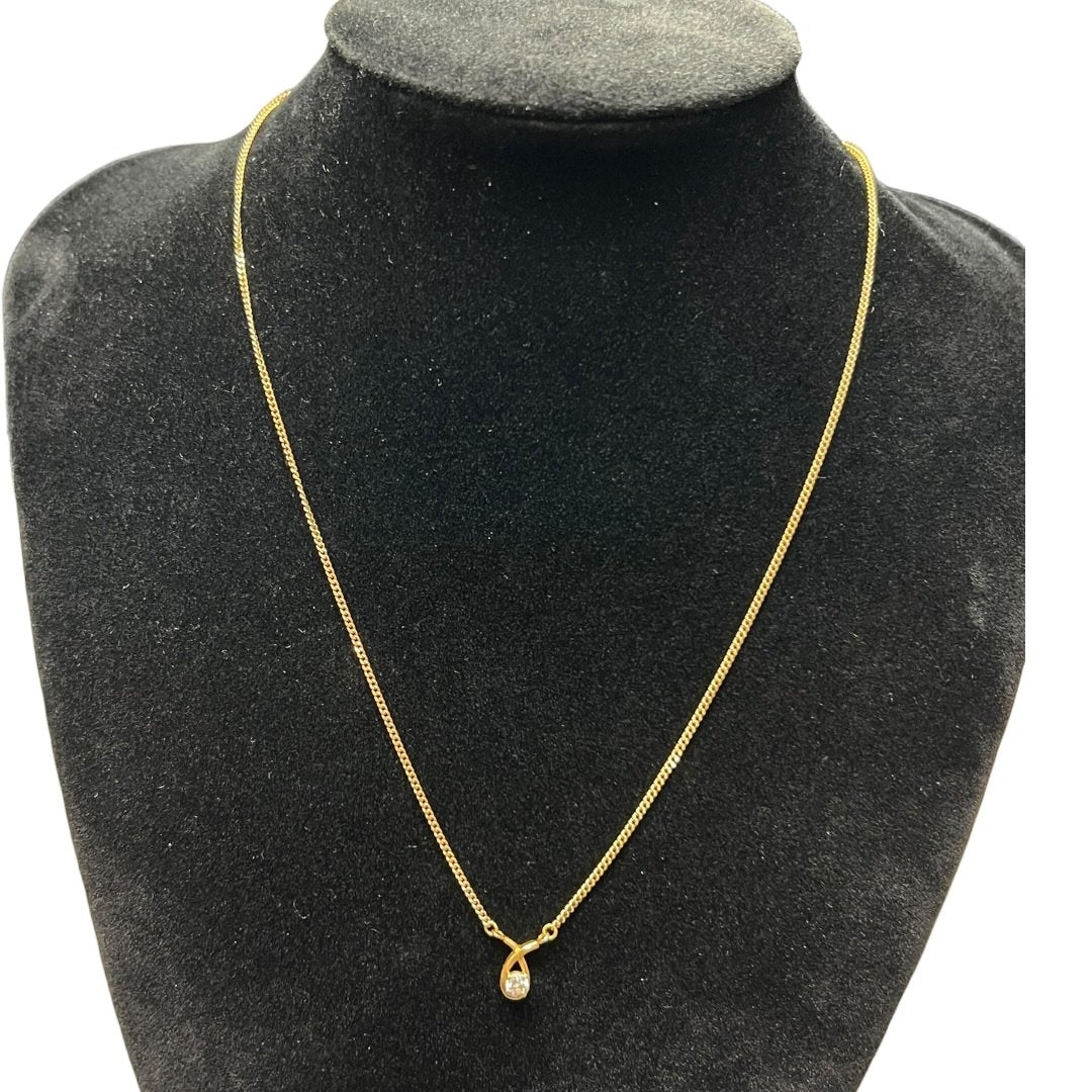UNBRANDED Accessory 18K Gold Necklace Gold Gold Hardware je49
