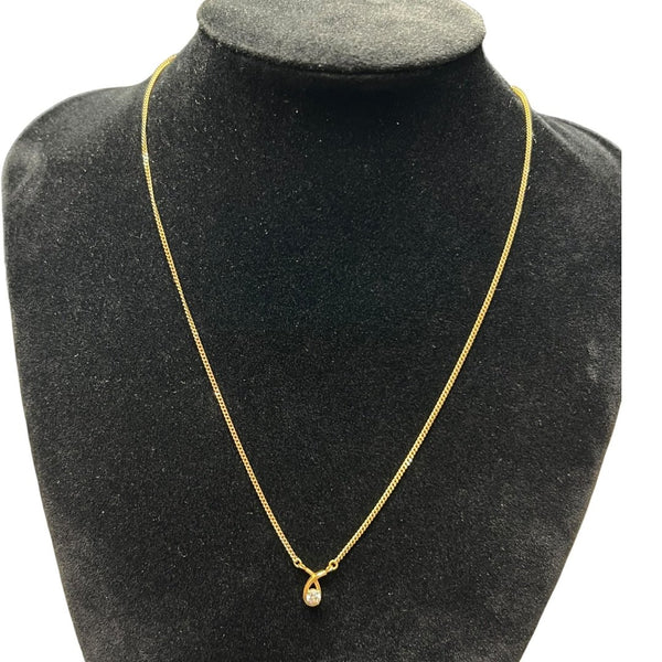UNBRANDED Accessory 18K Gold Necklace Gold Gold Hardware je49