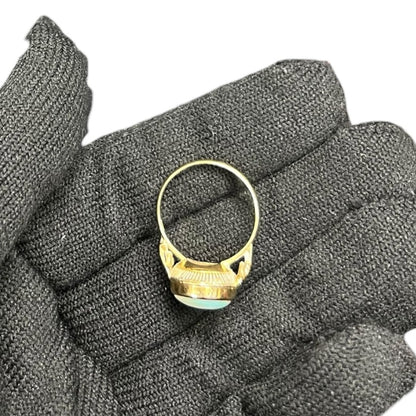 UNBRANDED Accessory Opal, 18K Gold Ring Gold, Multi-color (Opal) Gold je36