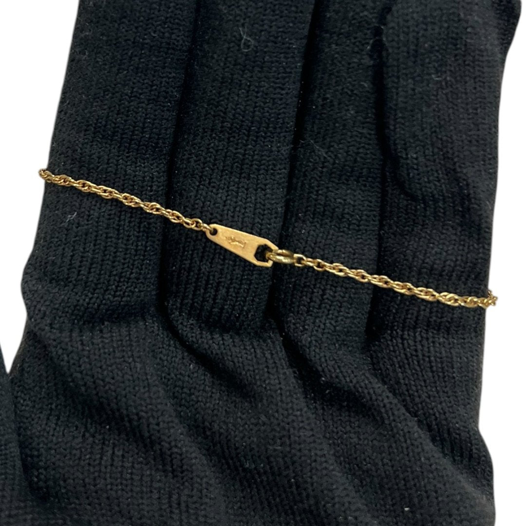 YVES SAINT LAURENT K18 Gold YSL Logo Chain Bracelet Gold Gold Hardware je50