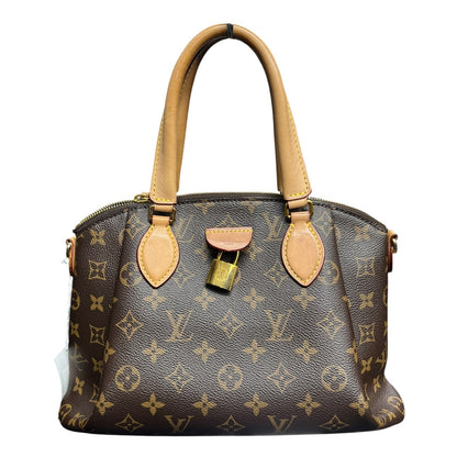 LOUIS VUITTON Monogram Turenne PM Handbag Monogram Brown, Natural Gold Hardware LO2294