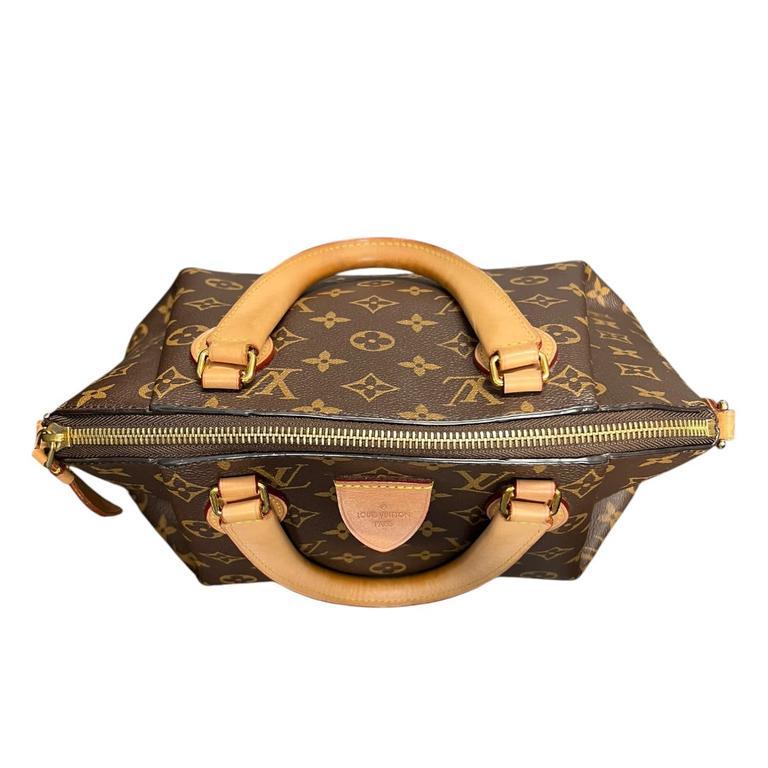 LOUIS VUITTON Monogram Turenne PM Handbag Monogram Brown, Natural Gold Hardware LO2294