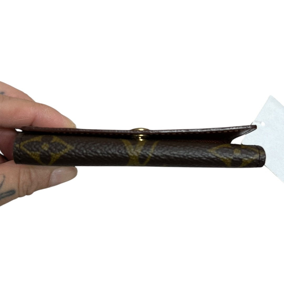 LOUIS VUITTON Monogram 4 Key Holder Wallet Brown Gold Hardware LO2164