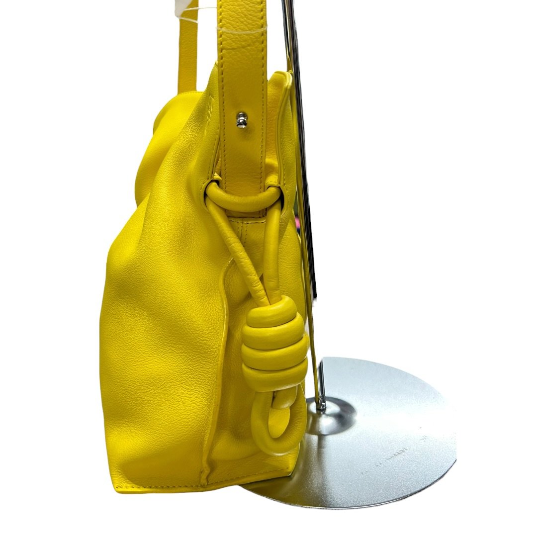 LOEWE Grained Calfskin Flamenco Shoulder Bag Yellow No visible hardware TK36