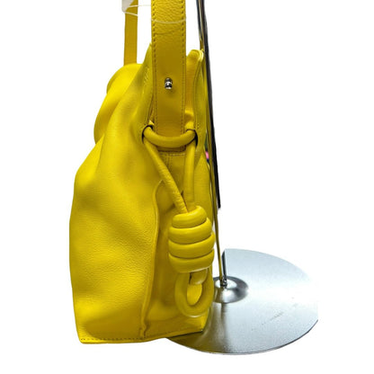 LOEWE Grained Calfskin Flamenco Shoulder Bag Yellow No visible hardware TK36