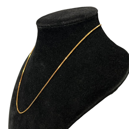 UNBRANDED Accessory K18 Gold Necklace Gold Gold-tone Metal je71
