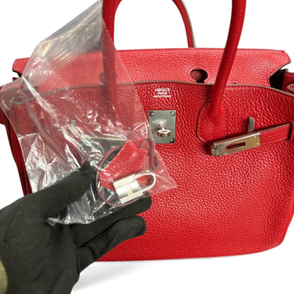 HERMES Birkin Verso 25 Togo Rouge HE371