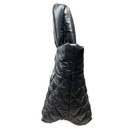 CHANEL Quilted Nylon Coco Cocoon Tote Bag Tote Black Silver Hardware CH2258