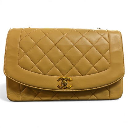 CHANEL Matelassé Diana Chain Shoulder Bag CH2038