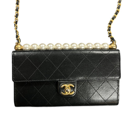 CHANEL Matelassé Chain Wallet Shoulder Bag CH2034