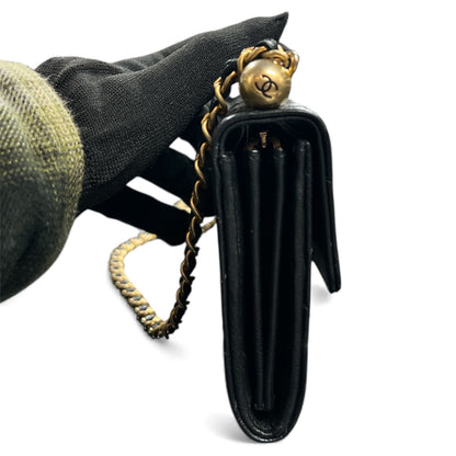 CHANEL Matelassé Chain Wallet Shoulder Bag CH2034