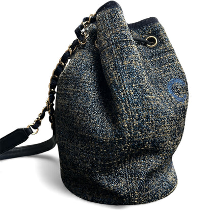 CHANEL Deauville Tweed Bucket Bag CH2029