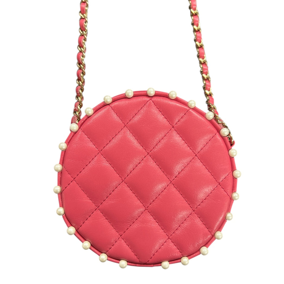 CHANEL Round Pearl Chain Shoulder Bag CH2015