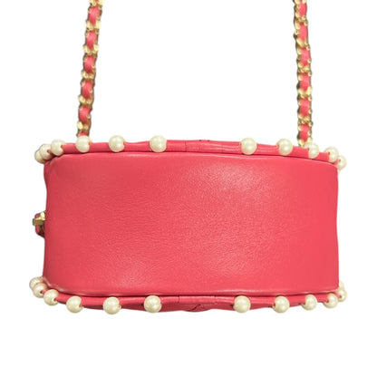 CHANEL Round Pearl Chain Shoulder Bag CH2015