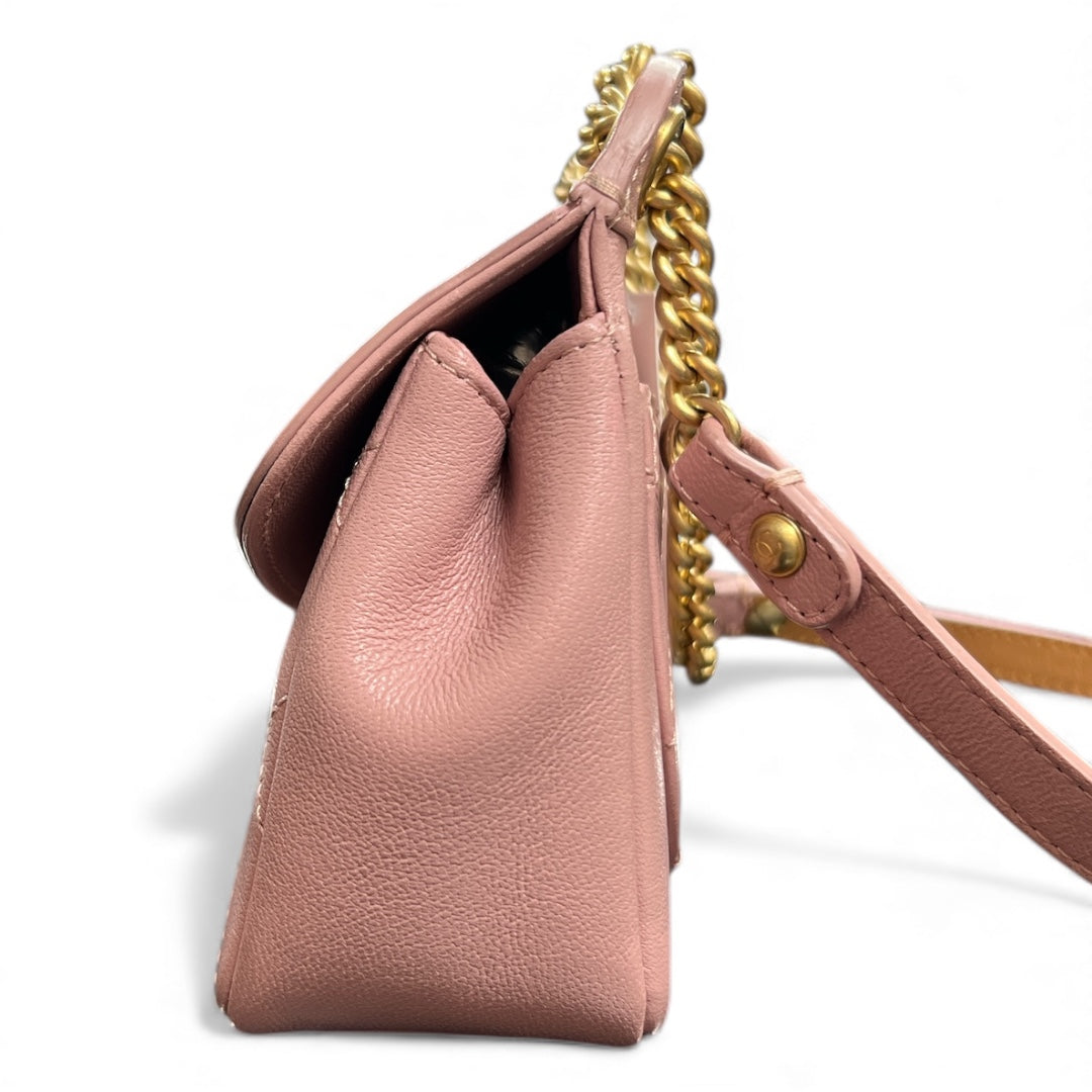 CHANEL Mini Matelasse Chain Shoulder Bag CH198