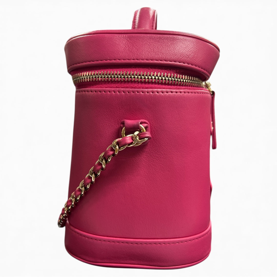 CHANEL Pink Vanity 2-Way Chain Shoulder Bag CH1979