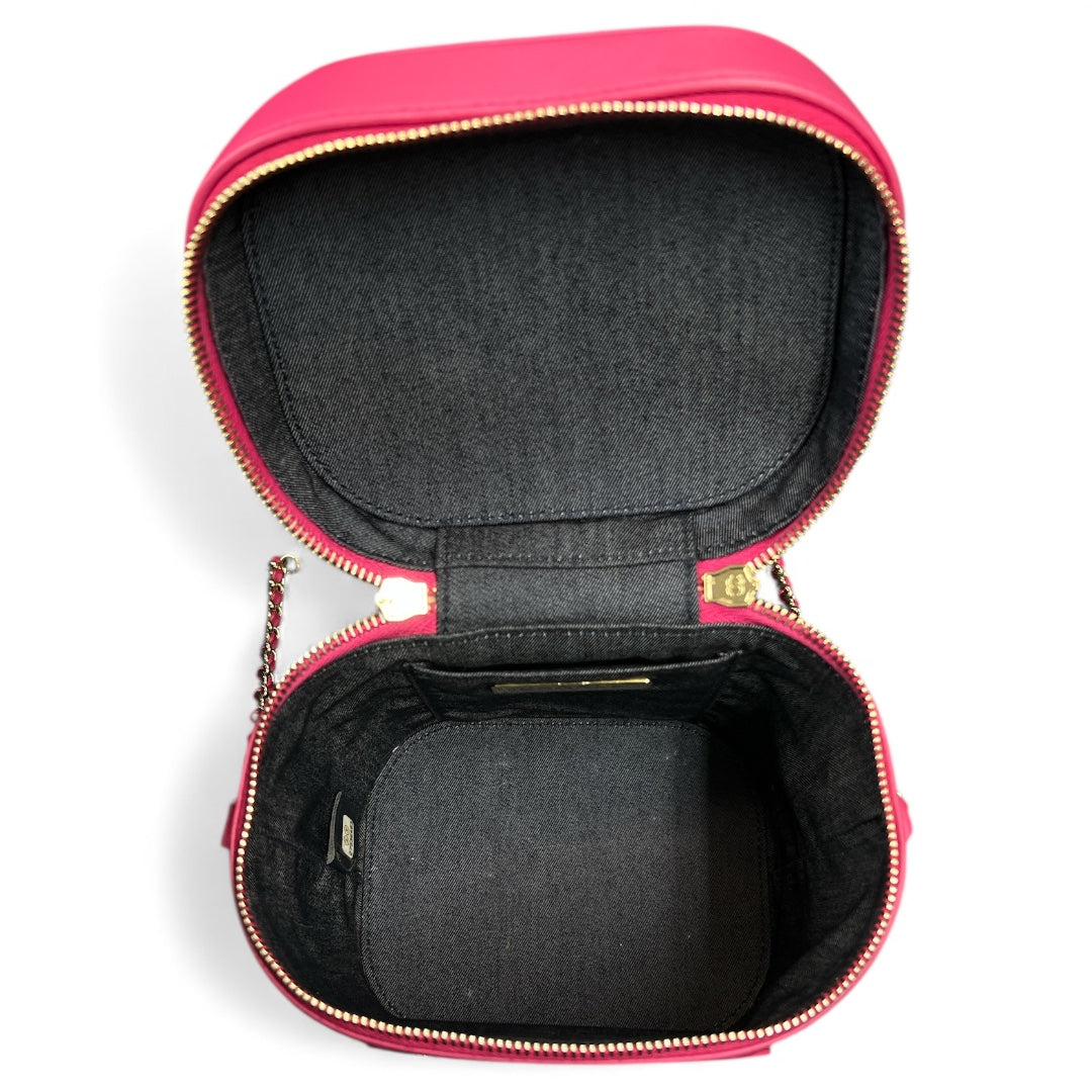 CHANEL Pink Vanity 2-Way Chain Shoulder Bag CH1979