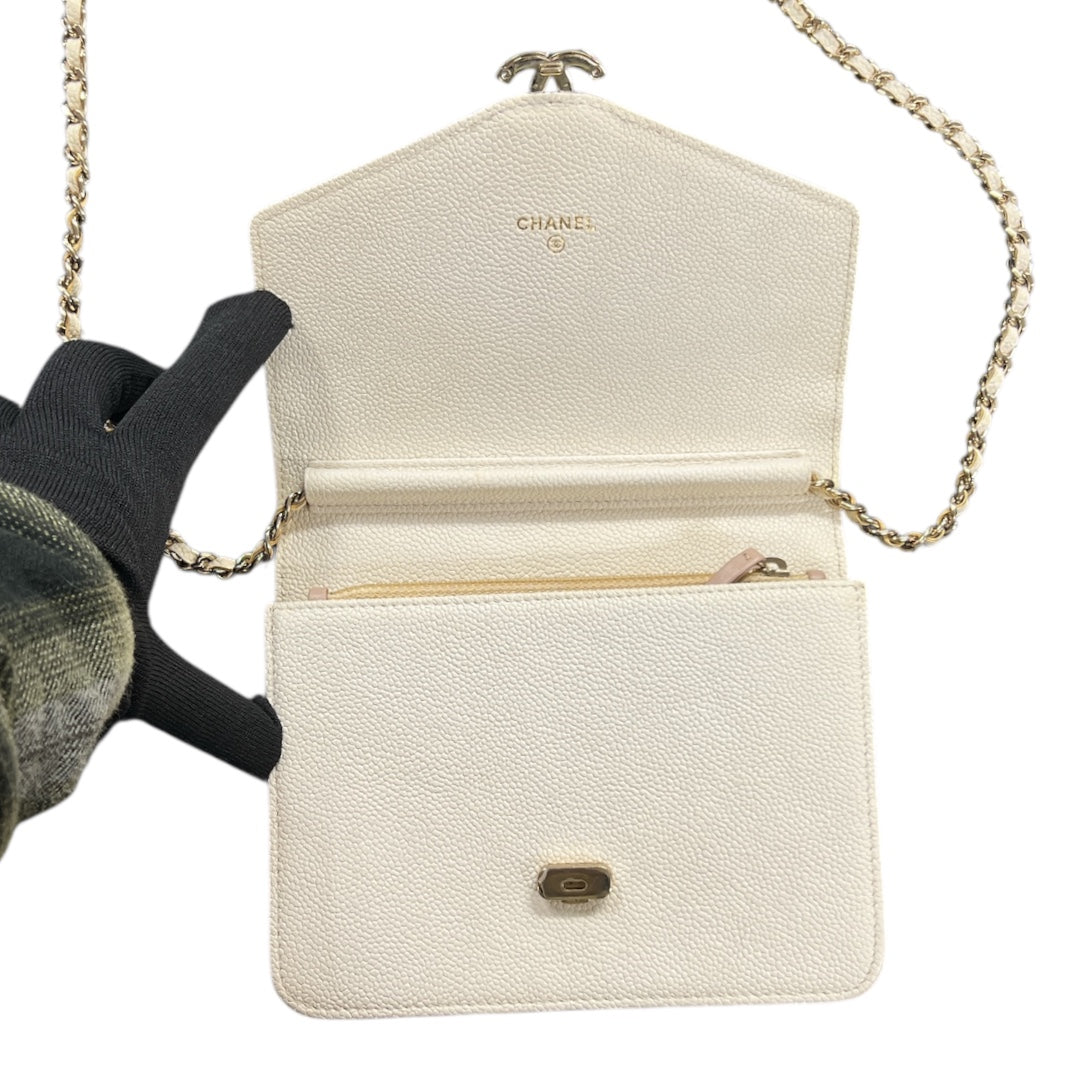 CHANEL Matelasse Chain Wallet Bag CH1977