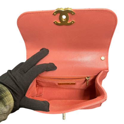 CHANEL Matelasse Top Handle Shoulder Bag CH1966