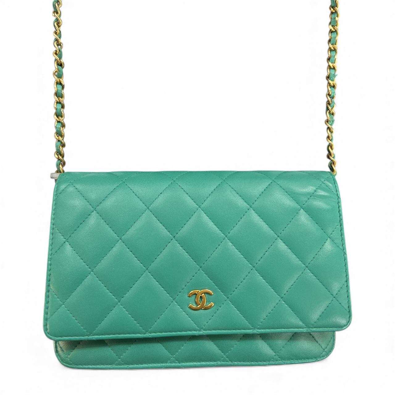 CHANEL Matelasse Chain Wallet Shoulder Bag CH1963