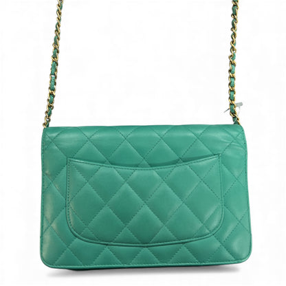 CHANEL Matelasse Chain Wallet Shoulder Bag CH1963